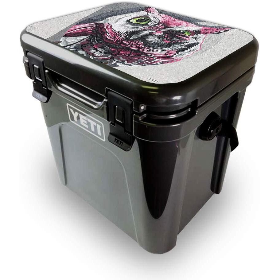 MightySkins YEROA24LID-Owl Wink Skin for Yeti Roadie 24 Hard cooler Lid - Owl Wink