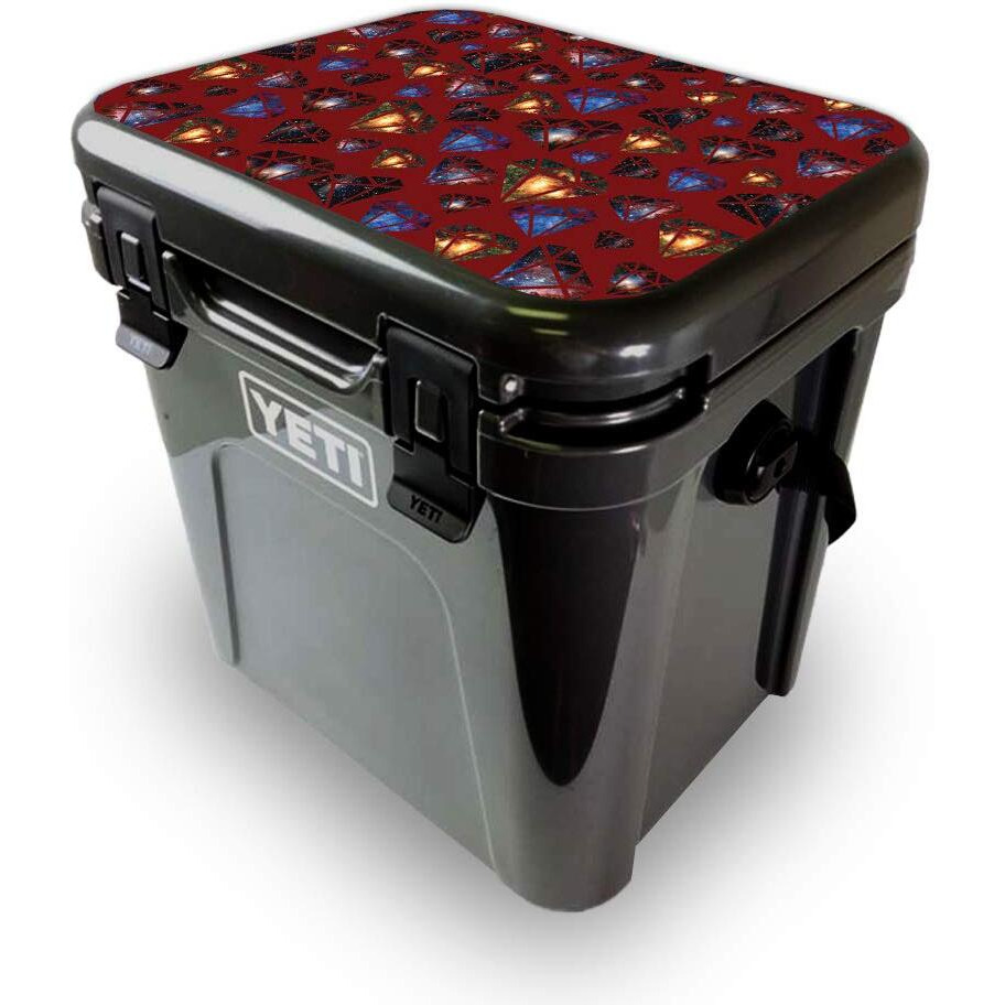 MightySkins YEROA24LID-Diamond galaxy Skin for Yeti Roadie 24 Hard cooler Lid - Diamond galaxy
