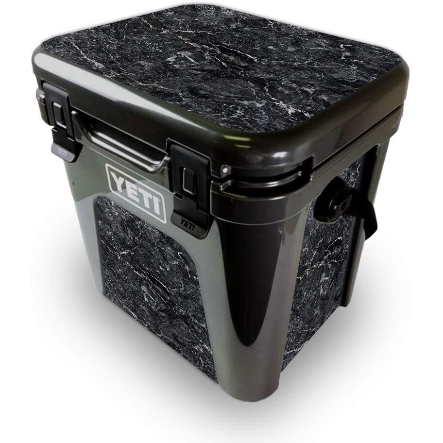 MightySkins YEROAD24-Onyx Marble Skin for Yeti Roadie 24 Hard cooler - Onyx Marble