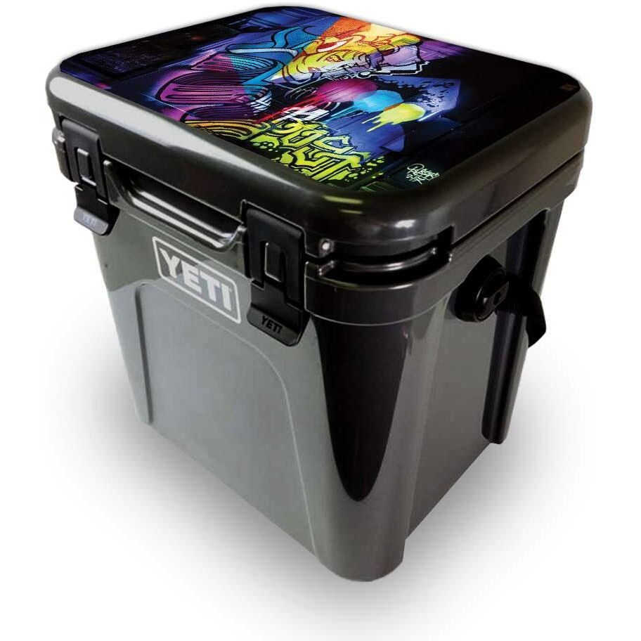 MightySkins YEROA24LID-Midnight Mischief Skin for Yeti Roadie 24 Hard cooler Lid - Midnight Mischief