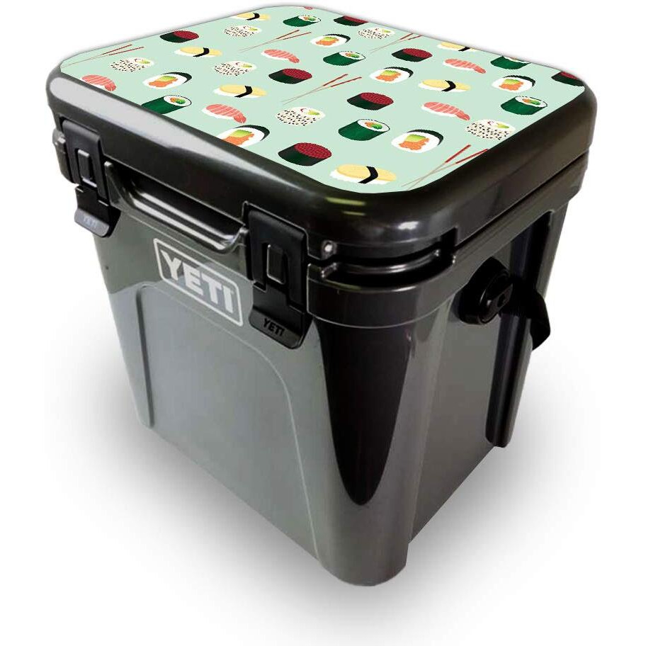 MightySkins YEROA24LID-Sushi Skin for Yeti Roadie 24 Hard cooler Lid - Sushi