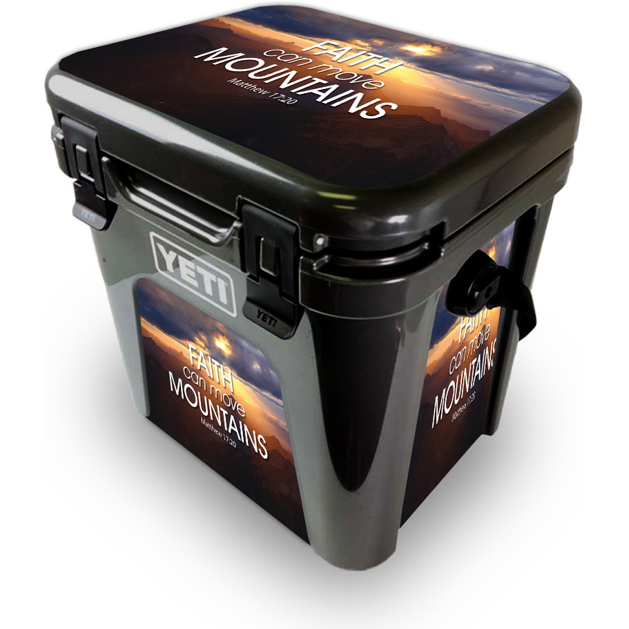 MightySkins YEROAD24-Move Mountains Skin for Yeti Roadie 24 Hard cooler - Move Mountains