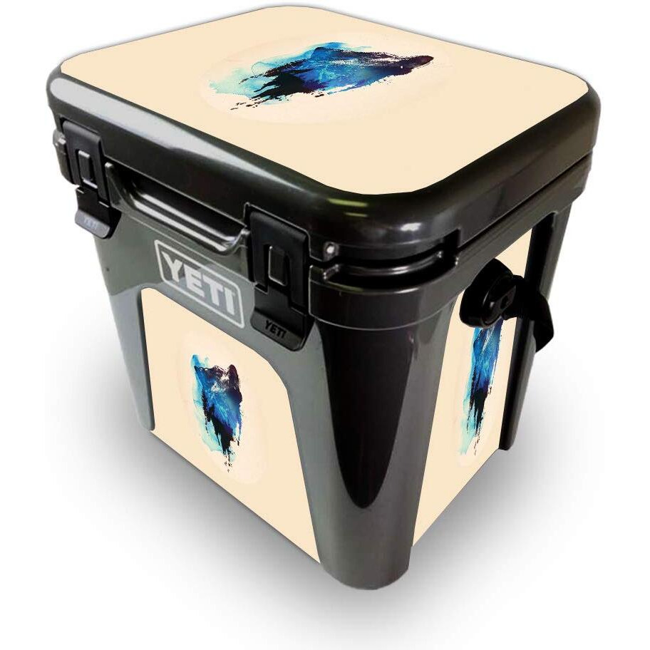 MightySkins YEROAD24-Lone Wolf Skin for Yeti Roadie 24 Hard cooler - Lone Wolf