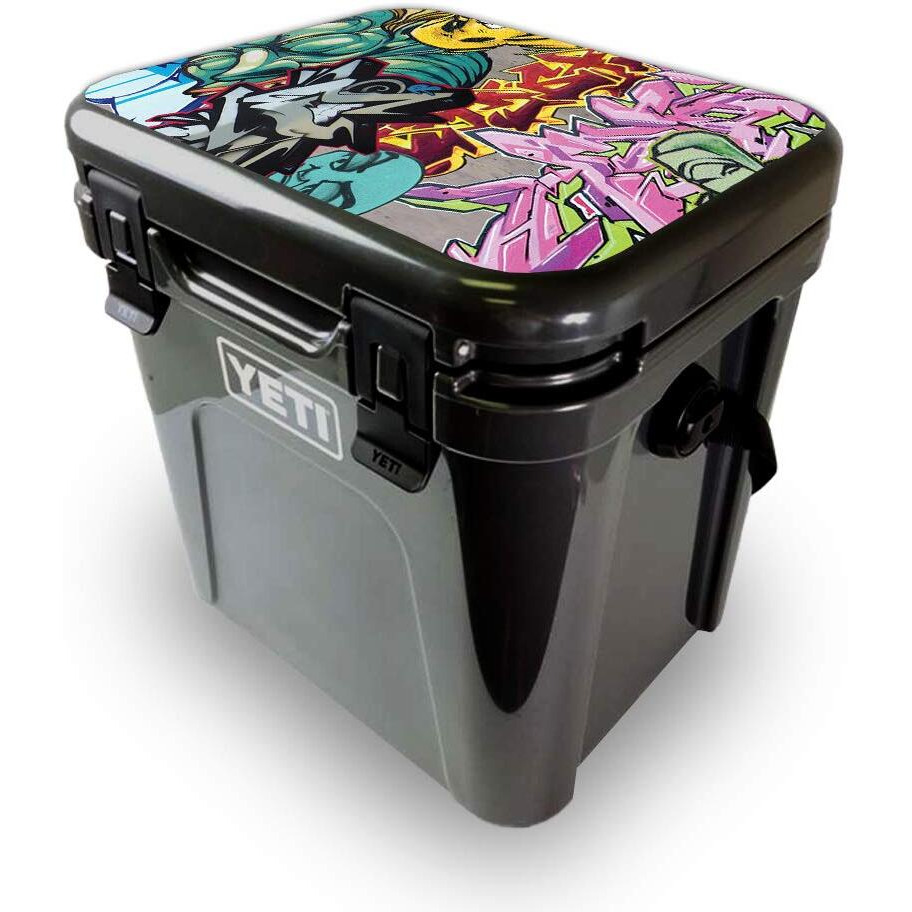 MightySkins YEROA24LID-graffiti Wild Styles Skin for Yeti Roadie 24 Hard cooler Lid - graffiti Wild Styles