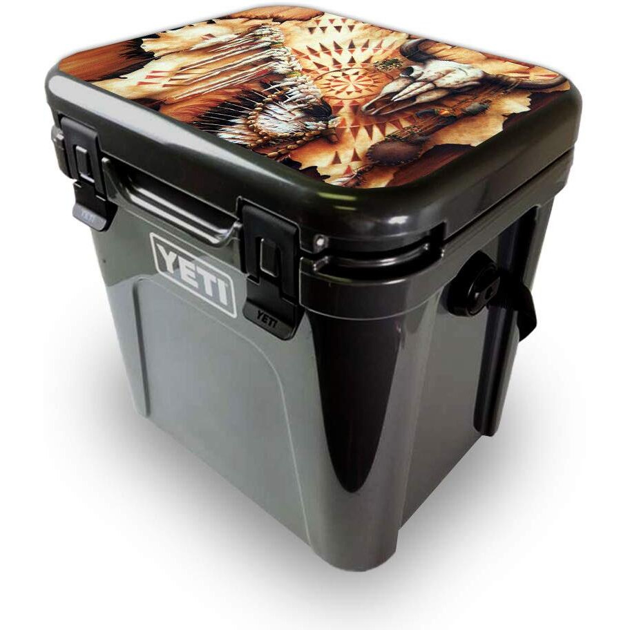 MightySkins YEROA24LID-Plains Medicine Skin for Yeti Roadie 24 Hard cooler Lid - Plains Medicine