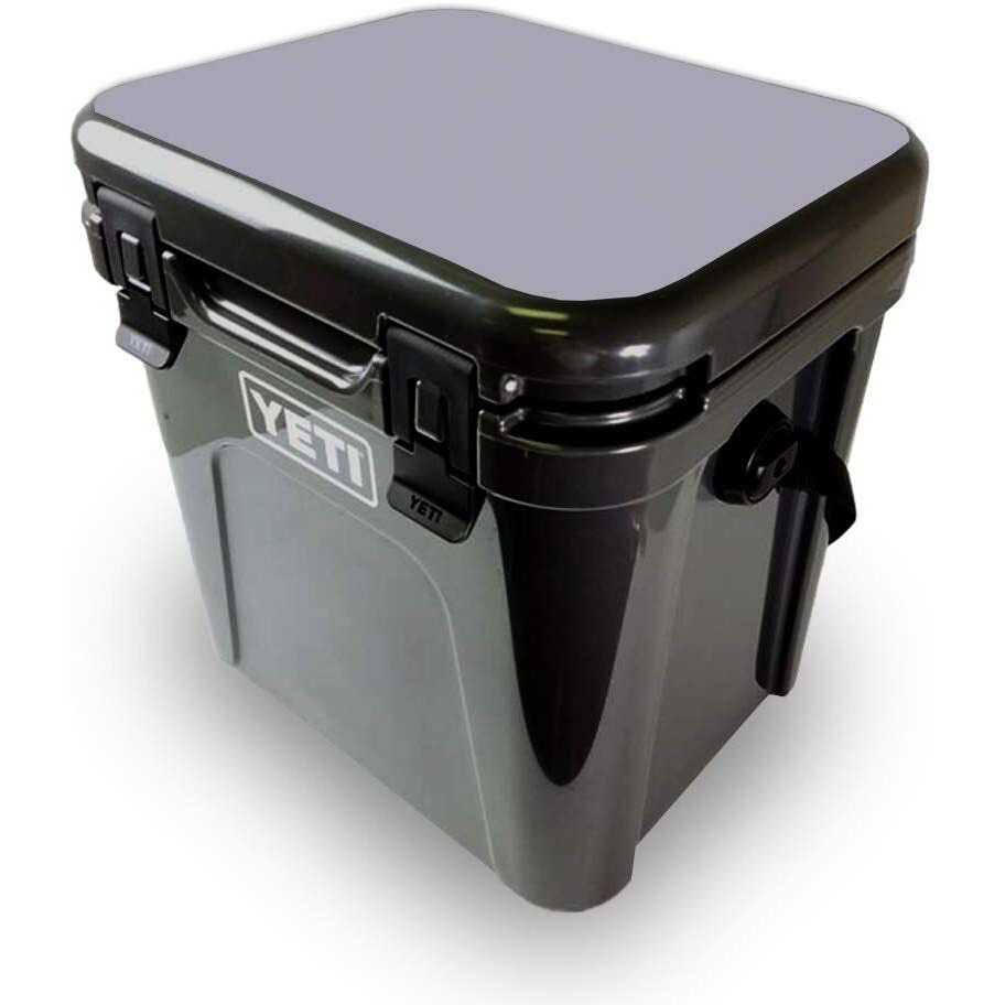 MightySkins YEROA24LID-Solid gray Skin for Yeti Roadie 24 Hard cooler Lid - Solid gray