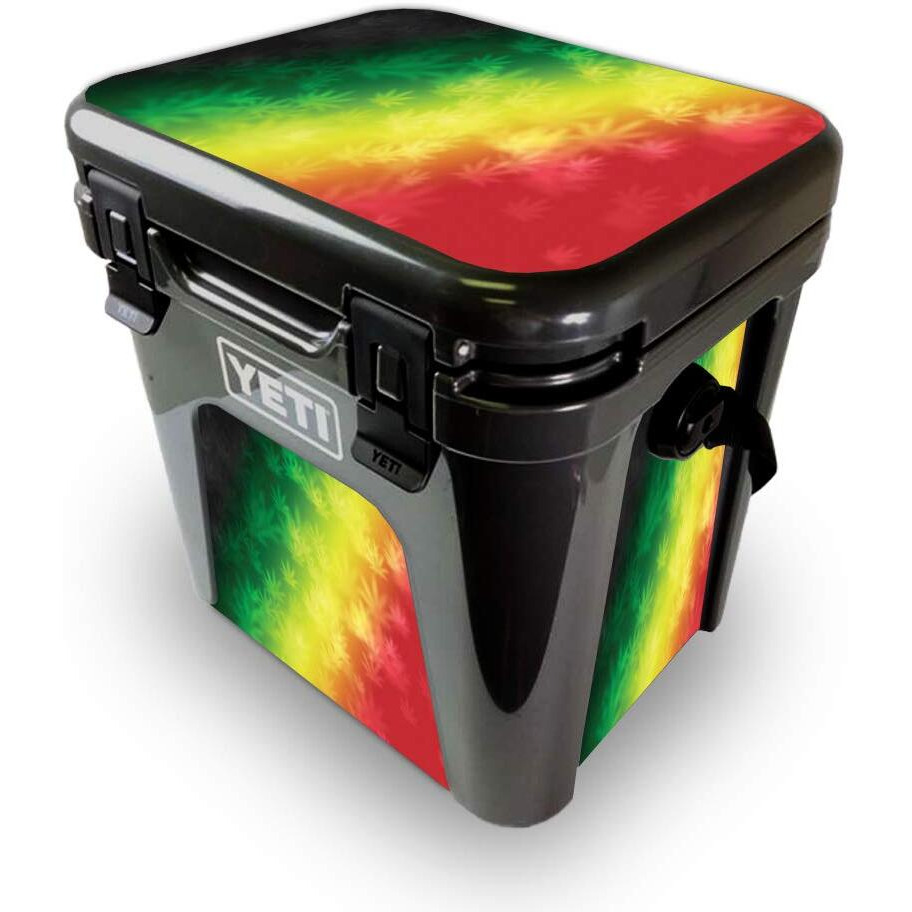 MightySkins YEROAD24-Rasta Rainbow Skin for Yeti Roadie 24 Hard cooler - Rasta Rainbow