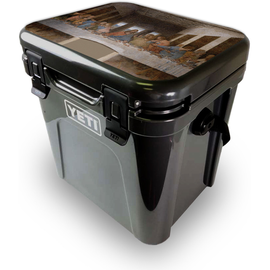 MightySkins YEROA24LID-Last Supper Skin for Yeti Roadie 24 Hard cooler Lid - Last Supper