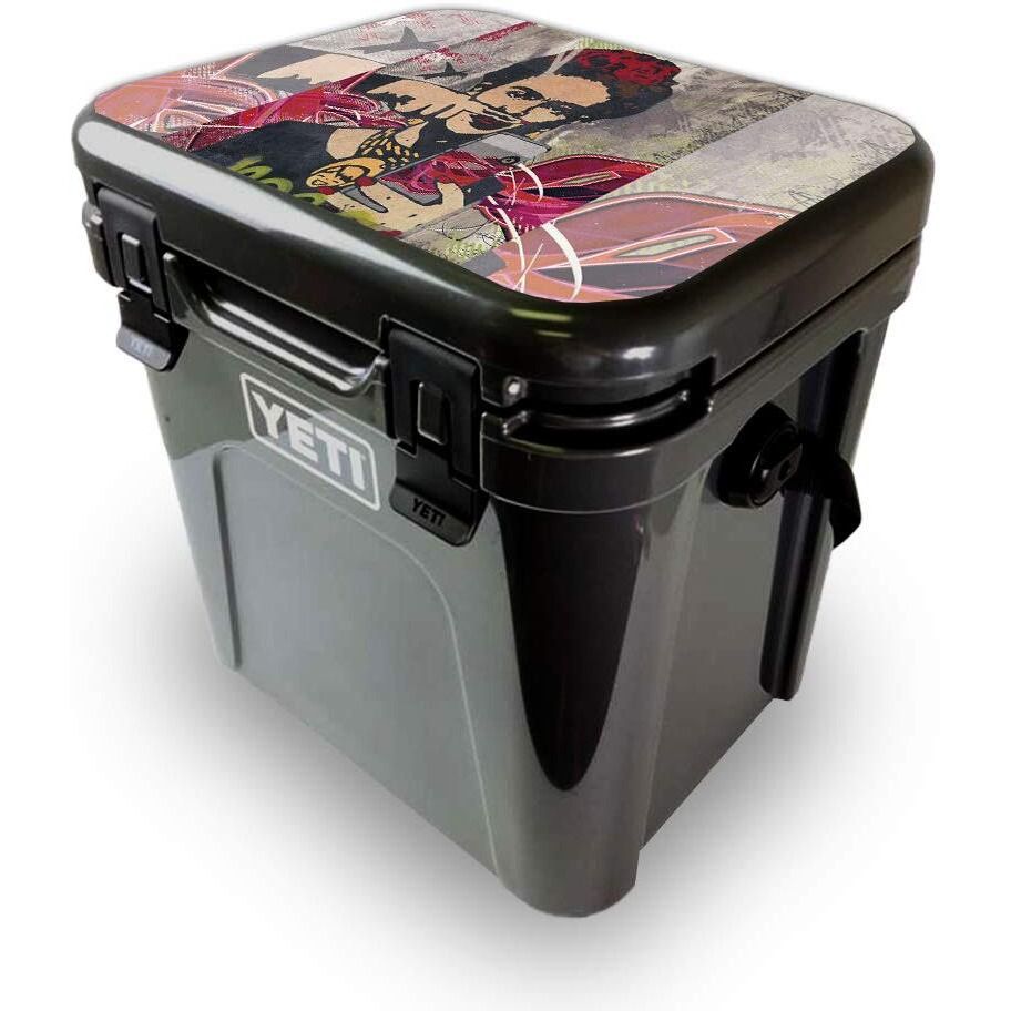 MightySkins YEROA24LID-grafitti Selfie Skin for Yeti Roadie 24 Hard cooler Lid - grafitti Selfie