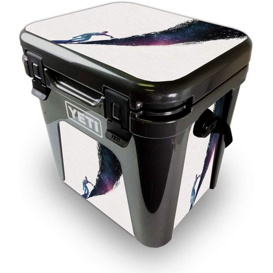 MightySkins YEROAD24-Surfing The Universe Skin for Yeti Roadie 24 Hard cooler - Surfing the Universe