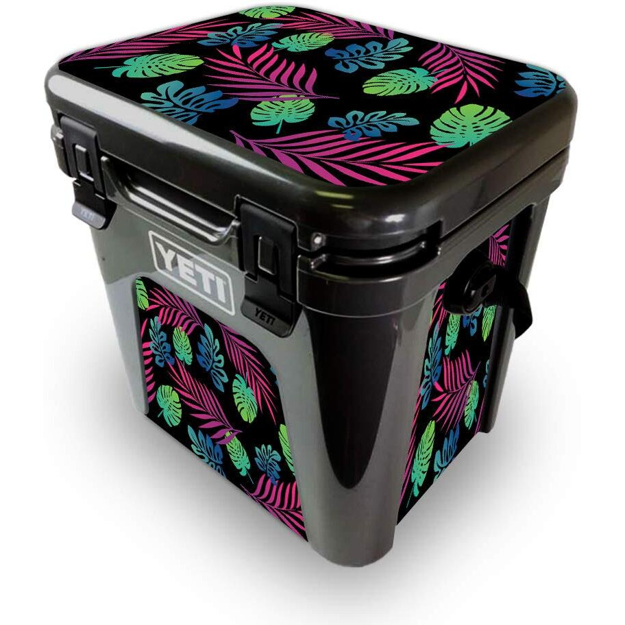 MightySkins YEROAD24-Neon Tropics Skin for Yeti Roadie 24 Hard cooler - Neon Tropics