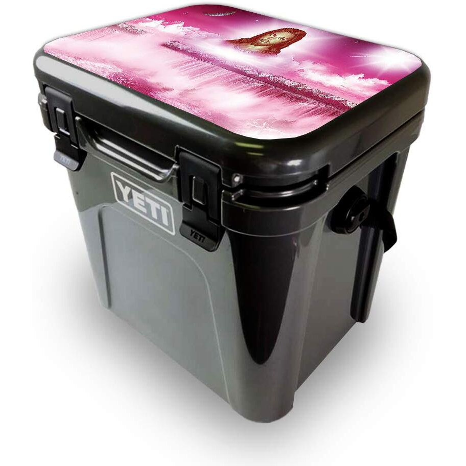 MightySkins YEROA24LID-Jesus Skin for Yeti Roadie 24 Hard cooler Lid - Jesus