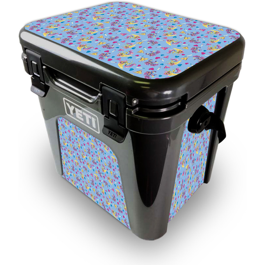 MightySkins YEROAD24-castle Unicorns Skin for Yeti Roadie 24 Hard cooler - castle Unicorns