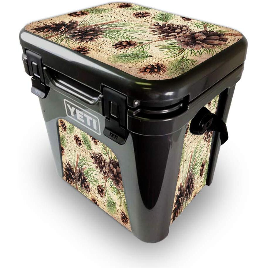MightySkins YEROAD24-Pine collage Skin for Yeti Roadie 24 Hard cooler - Pine collage