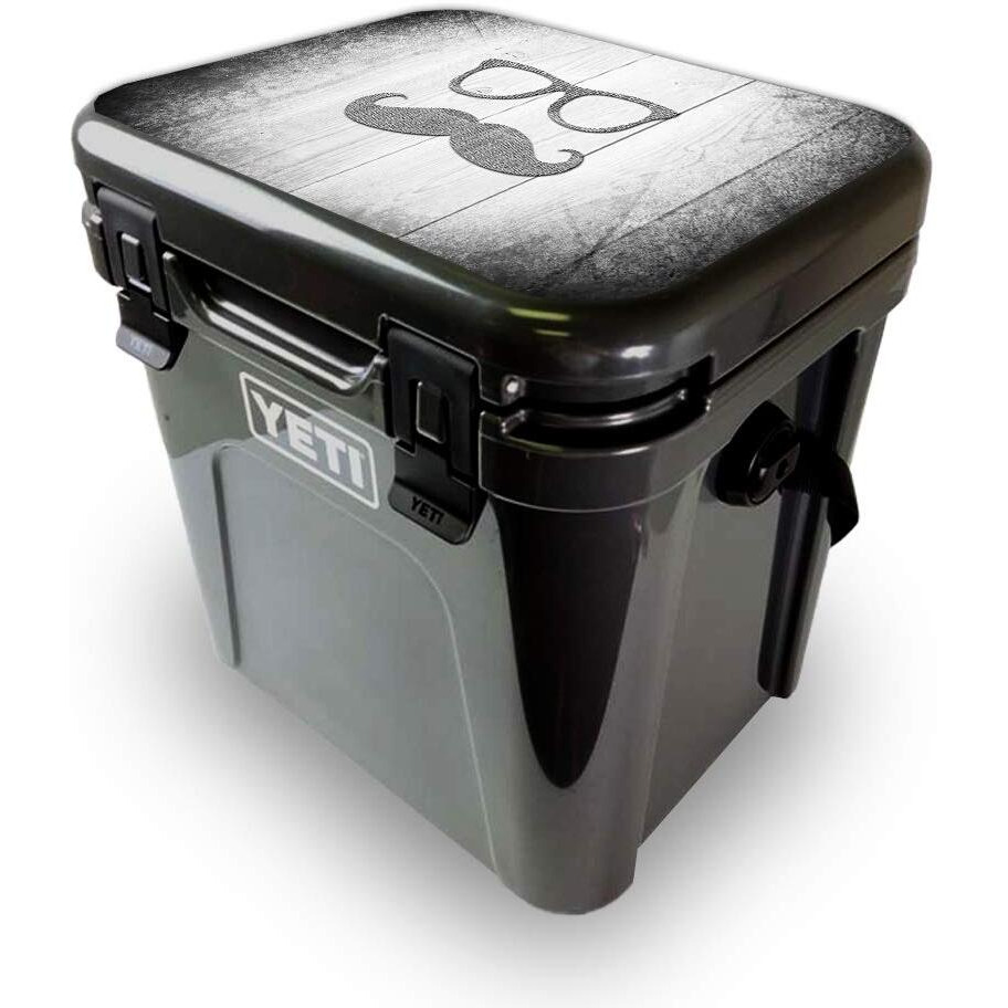 MightySkins YEROA24LID-Hipster Skin for Yeti Roadie 24 Hard cooler Lid - Hipster