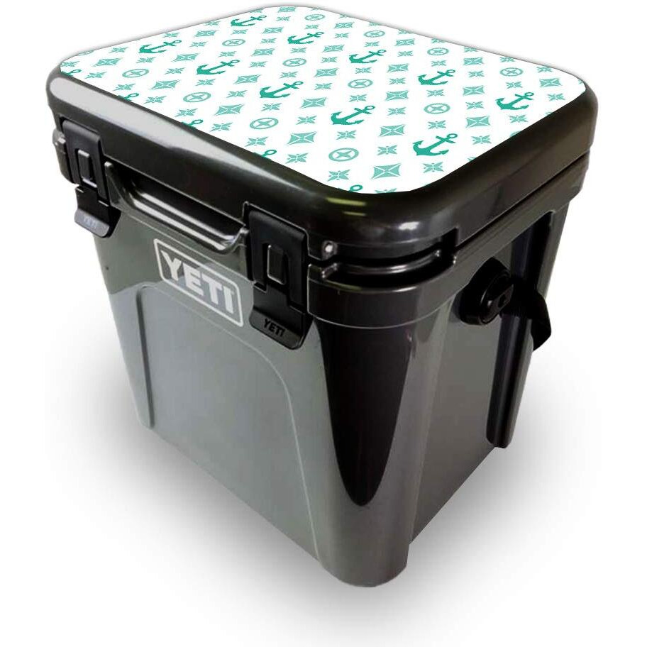 MightySkins YEROA24LID-Teal Designer Skin for Yeti Roadie 24 Hard cooler Lid - Teal Designer