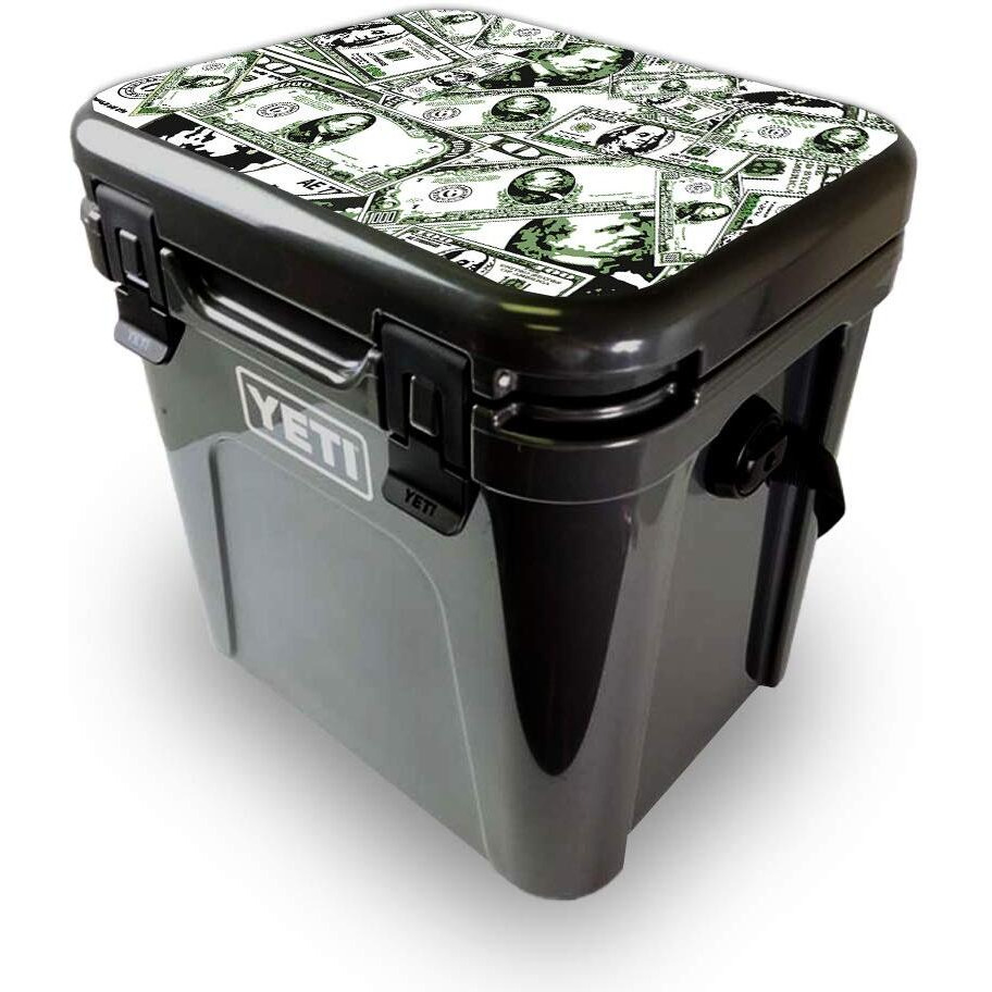 MightySkins YEROA24LID-Phat cash Skin for Yeti Roadie 24 Hard cooler Lid - Phat cash