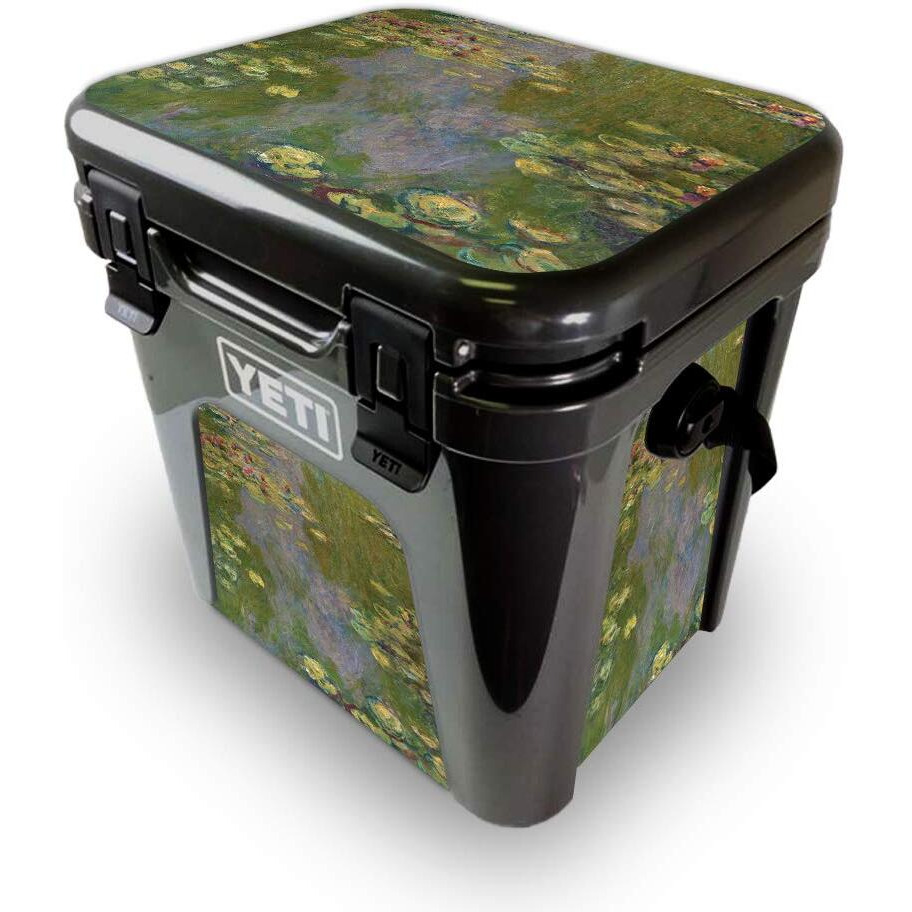 MightySkins YEROAD24-Water Lilies Skin for Yeti Roadie 24 Hard cooler - Water Lilies