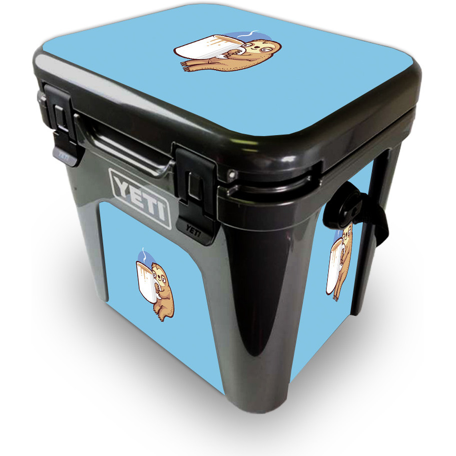 MightySkins YEROAD24-good Morning Sloth Skin for Yeti Roadie 24 Hard cooler - good Morning Sloth