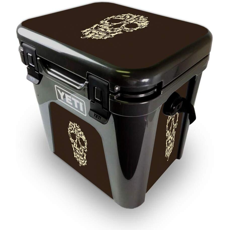 MightySkins YEROAD24-cat Skull Skin for Yeti Roadie 24 Hard cooler - cat Skull