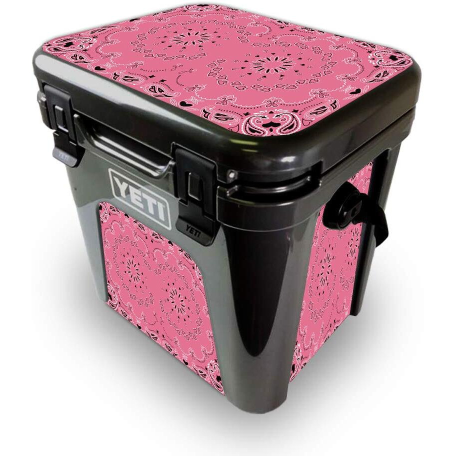 MightySkins YEROAD24-Pink Bandana Skin for Yeti Roadie 24 Hard cooler - Pink Bandana
