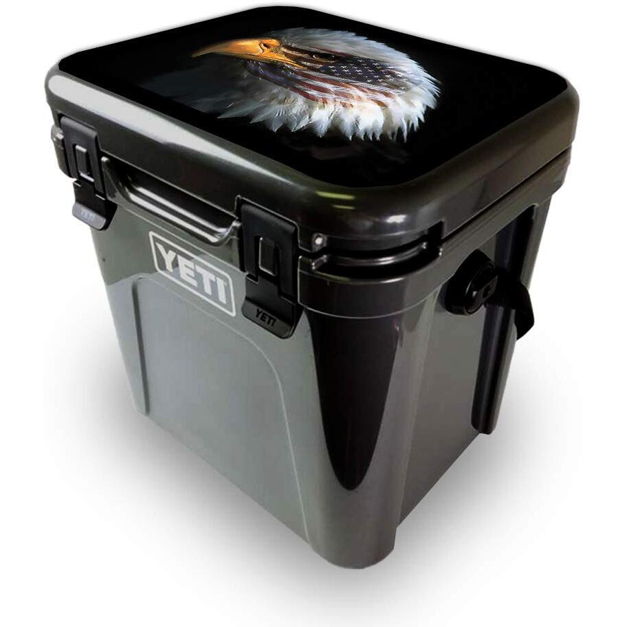 MightySkins YEROA24LID-Eagle Eye Skin for Yeti Roadie 24 Hard cooler Lid - Eagle Eye