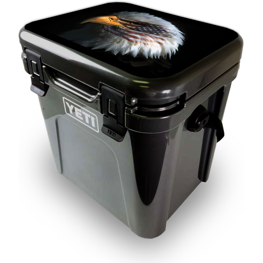 MightySkins YEROA24LID-Eagle Eye Skin for Yeti Roadie 24 Hard cooler Lid - Eagle Eye