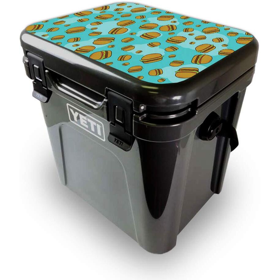 MightySkins YEROA24LID-Burger Heaven Skin for Yeti Roadie 24 Hard cooler Lid - Burger Heaven