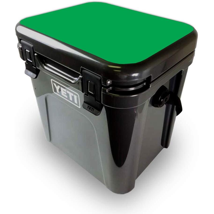 MightySkins YEROA24LID-Solid green Skin for Yeti Roadie 24 Hard cooler Lid - Solid green
