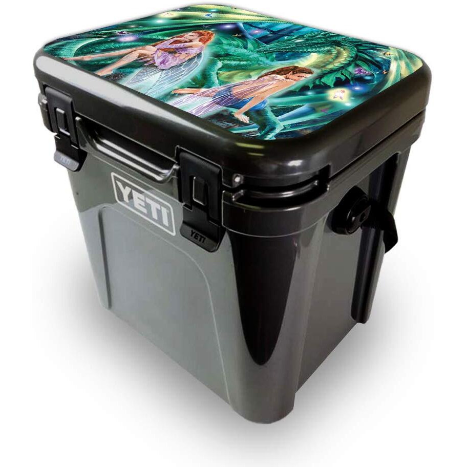 MightySkins YEROA24LID-gemini Fairies Skin for Yeti Roadie 24 Hard cooler Lid - gemini Fairies