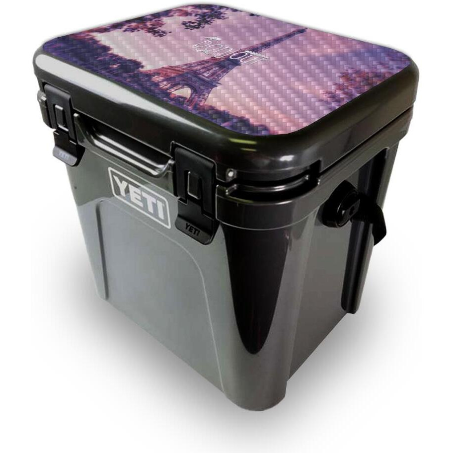 MightySkins YEROA24LID-Bonjour Skin for Yeti Roadie 24 Hard cooler Lid - Bonjour
