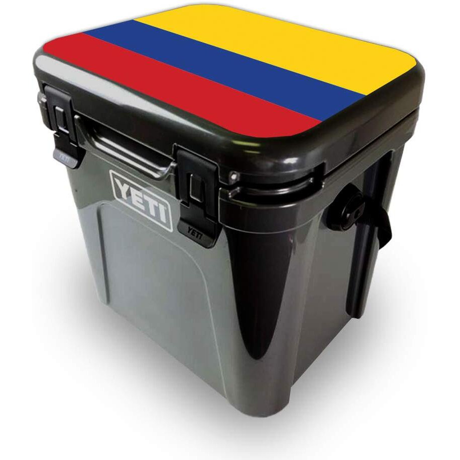 MightySkins YEROA24LID-colombian Flag Skin for Yeti Roadie 24 Hard cooler Lid - colombian Flag