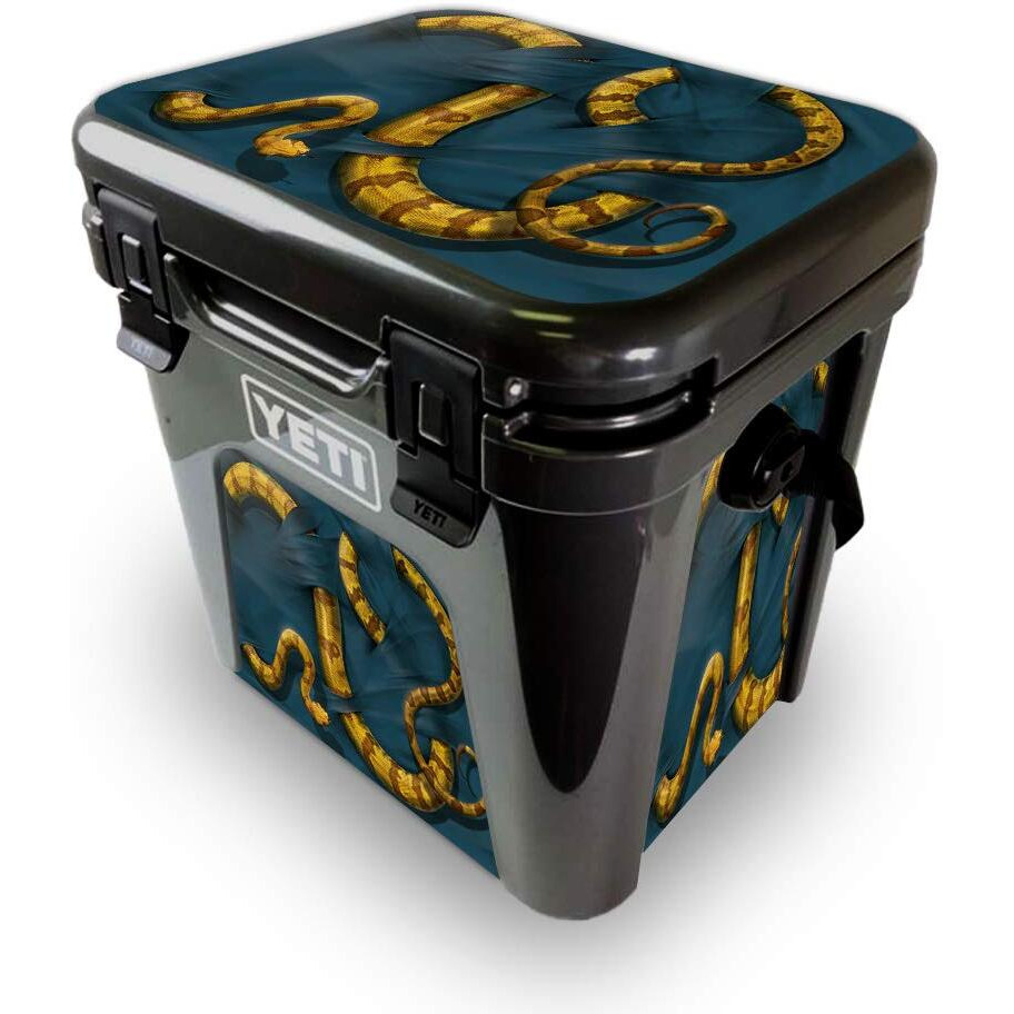MightySkins YEROAD24-Boa constrictor Skin for Yeti Roadie 24 Hard cooler - Boa constrictor