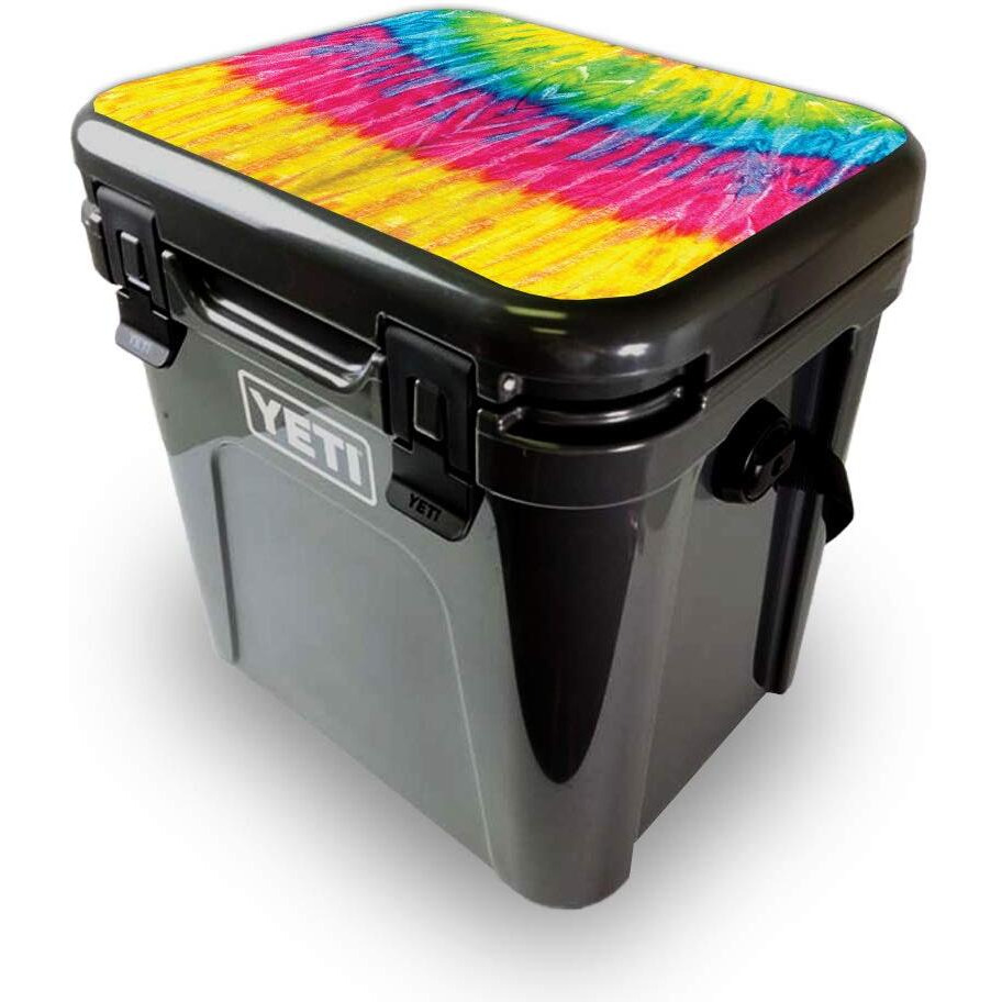 MightySkins YEROA24LID-Tie Dye 2 Skin for Yeti Roadie 24 Hard cooler Lid - Tie Dye 2