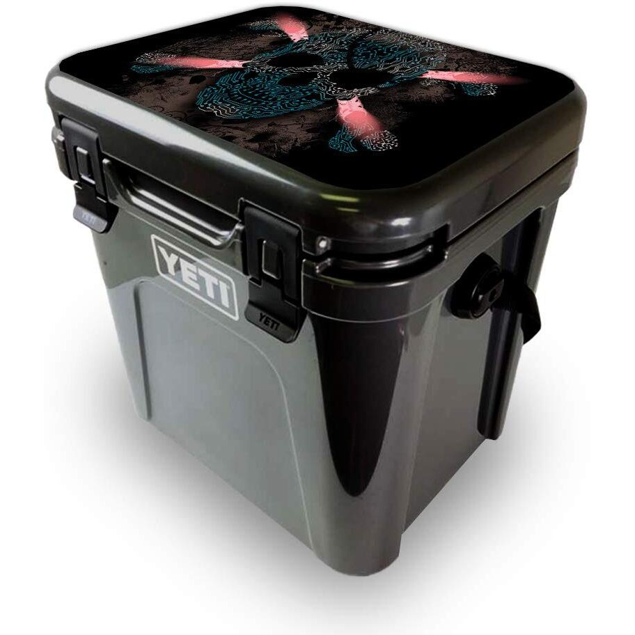 MightySkins YEROA24LID-cyber Pirate Skin for Yeti Roadie 24 Hard cooler Lid - cyber Pirate