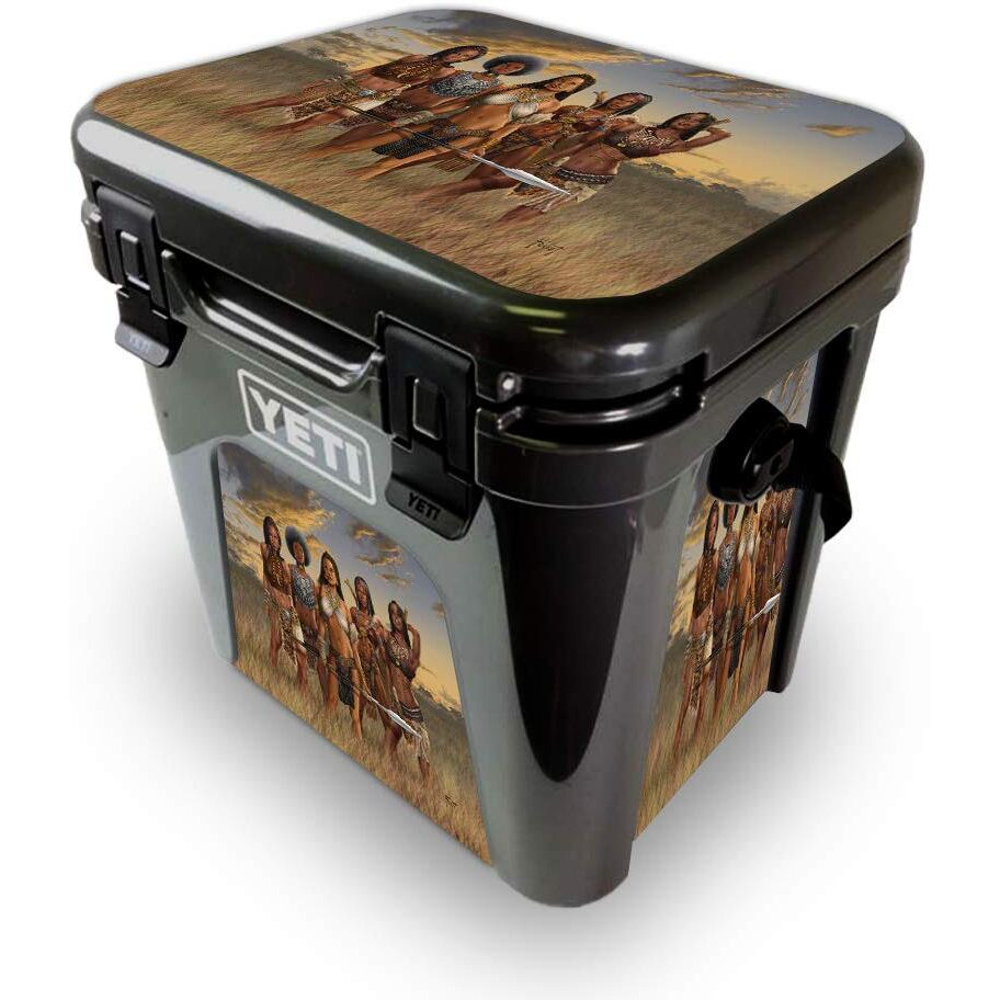 MightySkins YEROAD24-African Queens Skin for Yeti Roadie 24 Hard cooler - African Queens