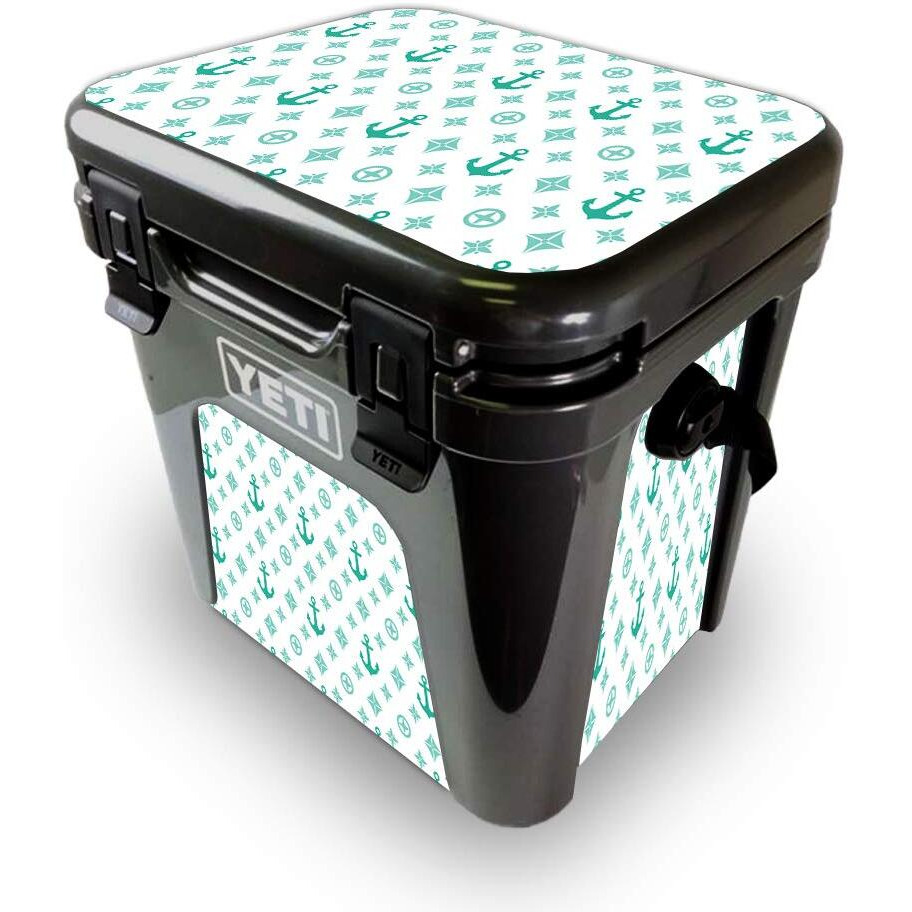 MightySkins YEROAD24-Teal Designer Skin for Yeti Roadie 24 Hard cooler - Teal Designer