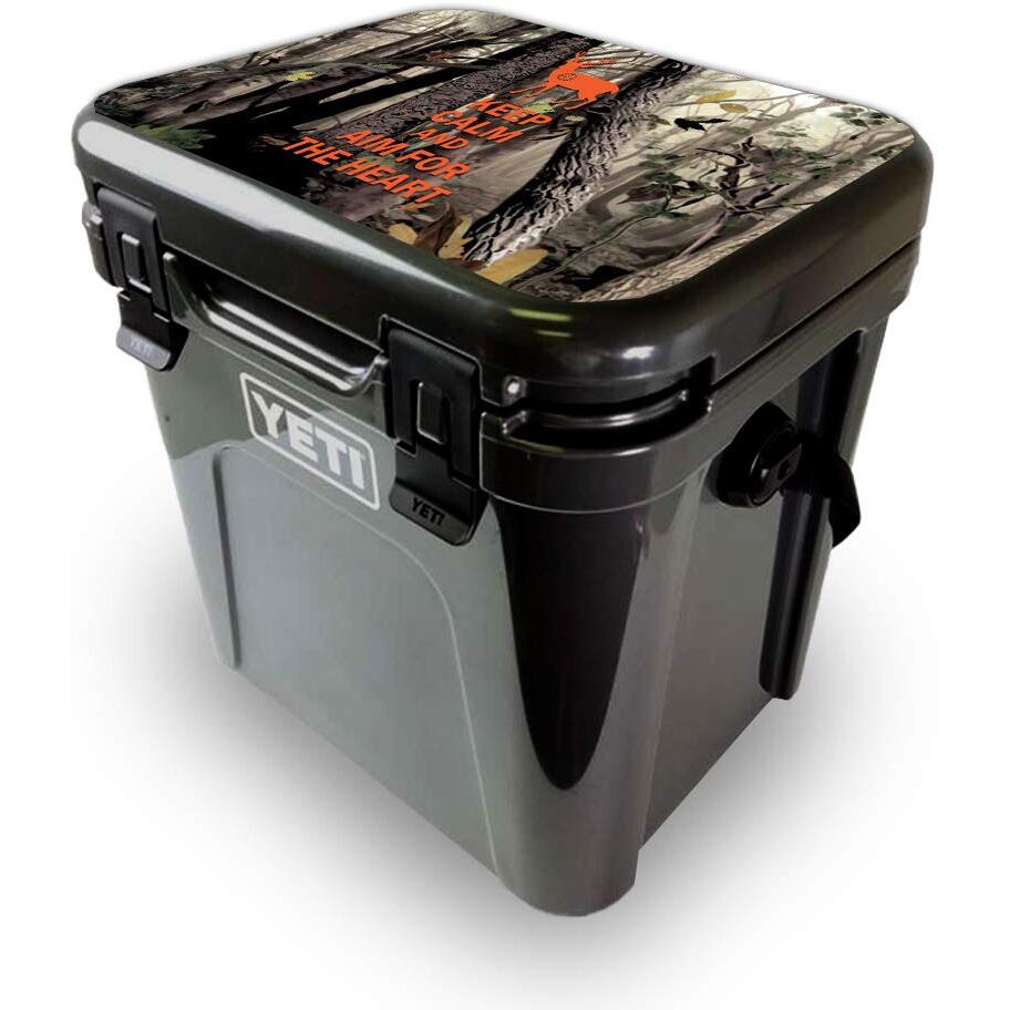 MightySkins YEROA24LID-Deer Hunter Skin for Yeti Roadie 24 Hard cooler Lid - Deer Hunter