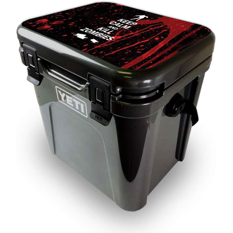 MightySkins YEROA24LID-Kill Zombies Skin for Yeti Roadie 24 Hard cooler Lid - Kill Zombies