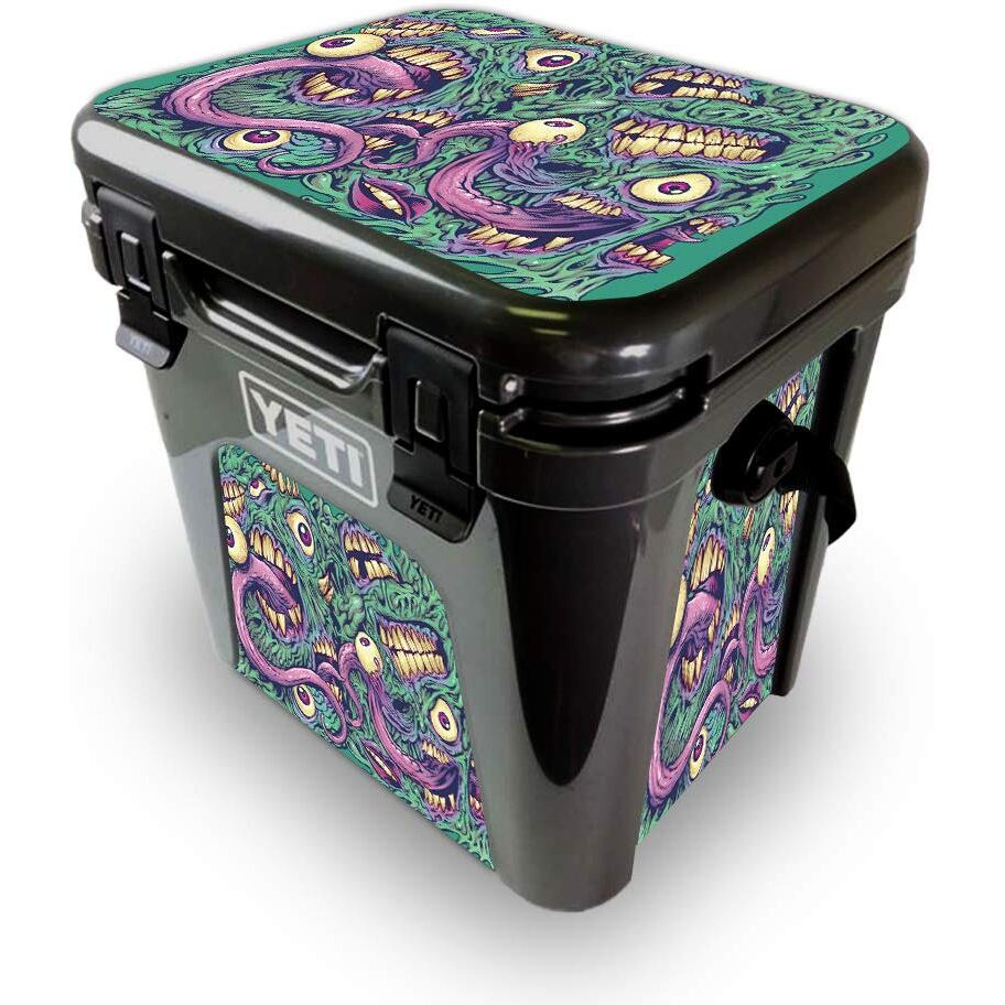 MightySkins YEROAD24-Eyes And Teeth Skin for Yeti Roadie 24 Hard cooler - Eyes & Teeth