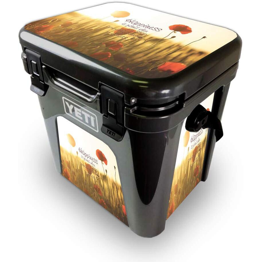 MightySkins YEROAD24-Be Happy Skin for Yeti Roadie 24 Hard cooler - Be Happy