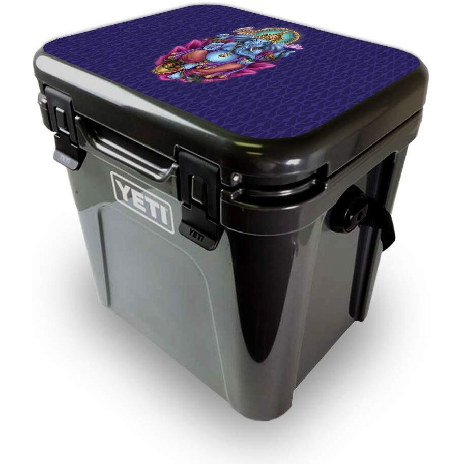 MightySkins YEROA24LID-ganesha Elephant Skin for Yeti Roadie 24 Hard cooler Lid - ganesha Elephant