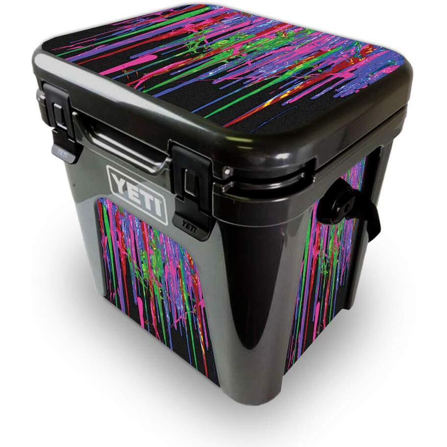 MightySkins YEROAD24-Drips Skin for Yeti Roadie 24 Hard cooler - Drips