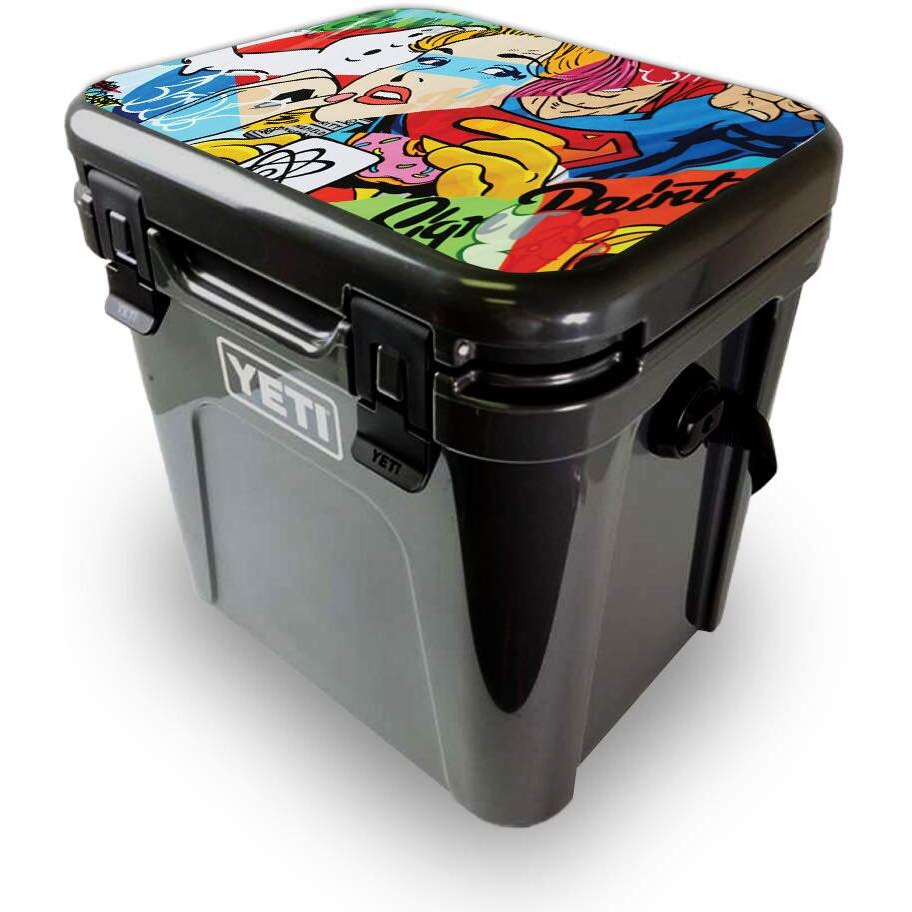 MightySkins YEROA24LID-cartoon Mania Skin for Yeti Roadie 24 Hard cooler Lid - cartoon Mania