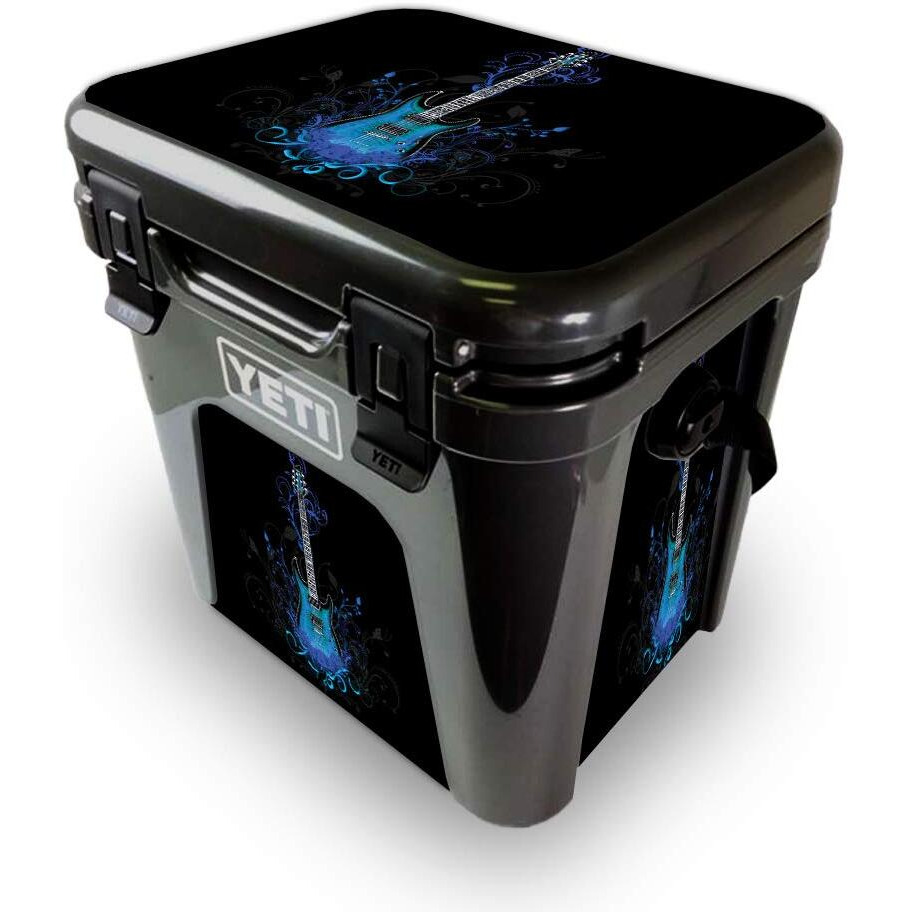 MightySkins YEROAD24-guitar Skin for Yeti Roadie 24 Hard cooler - guitar