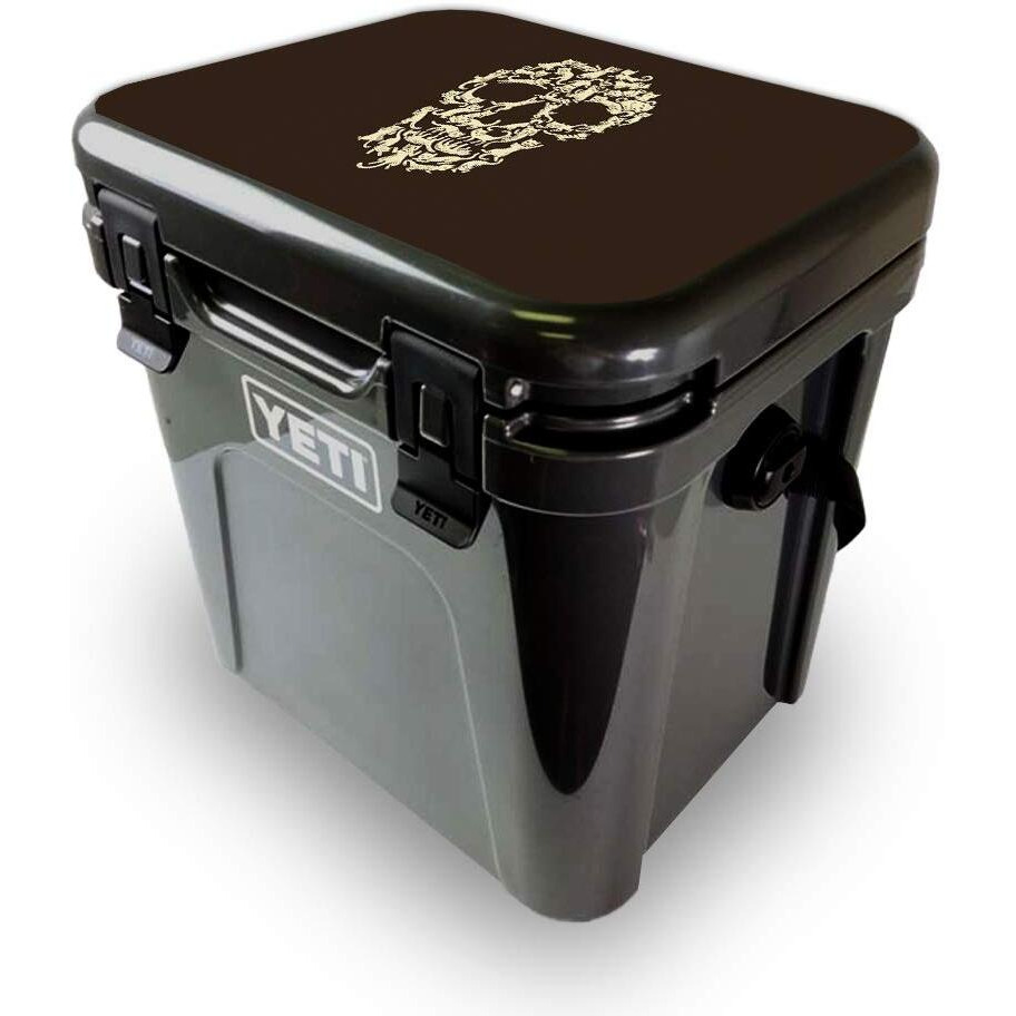 MightySkins YEROA24LID-cat Skull Skin for Yeti Roadie 24 Hard cooler Lid - cat Skull