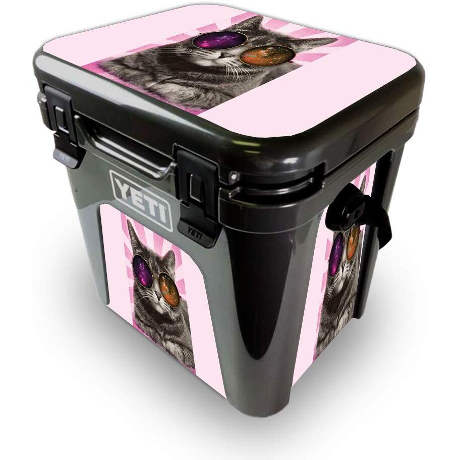 MightySkins YEROAD24-galaxy cat Skin for Yeti Roadie 24 Hard cooler - galaxy cat