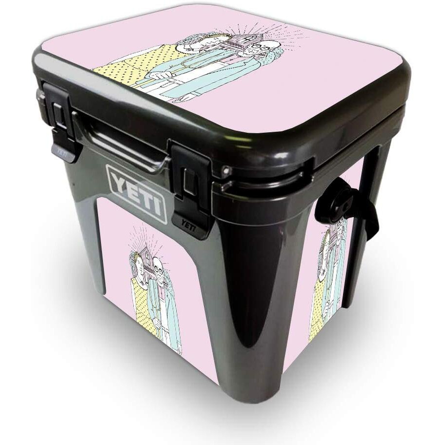 MightySkins YEROAD24-American gothic Pop Skin for Yeti Roadie 24 Hard cooler - American gothic Pop