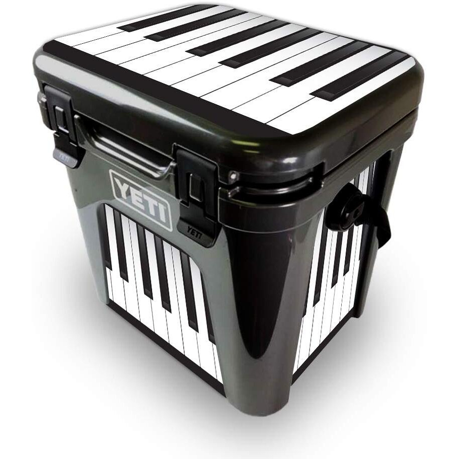 MightySkins YEROAD24-Piano Keys Skin for Yeti Roadie 24 Hard cooler - Piano Keys