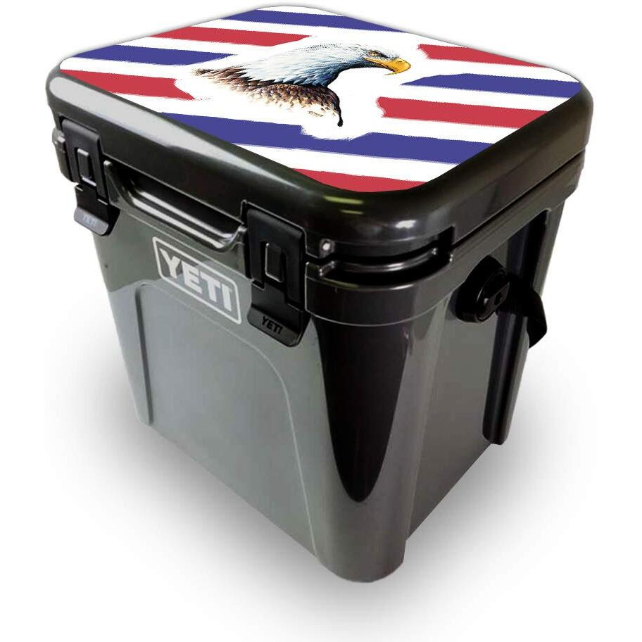 MightySkins YEROA24LID-Eagle Head Skin for Yeti Roadie 24 Hard cooler Lid - Eagle Head